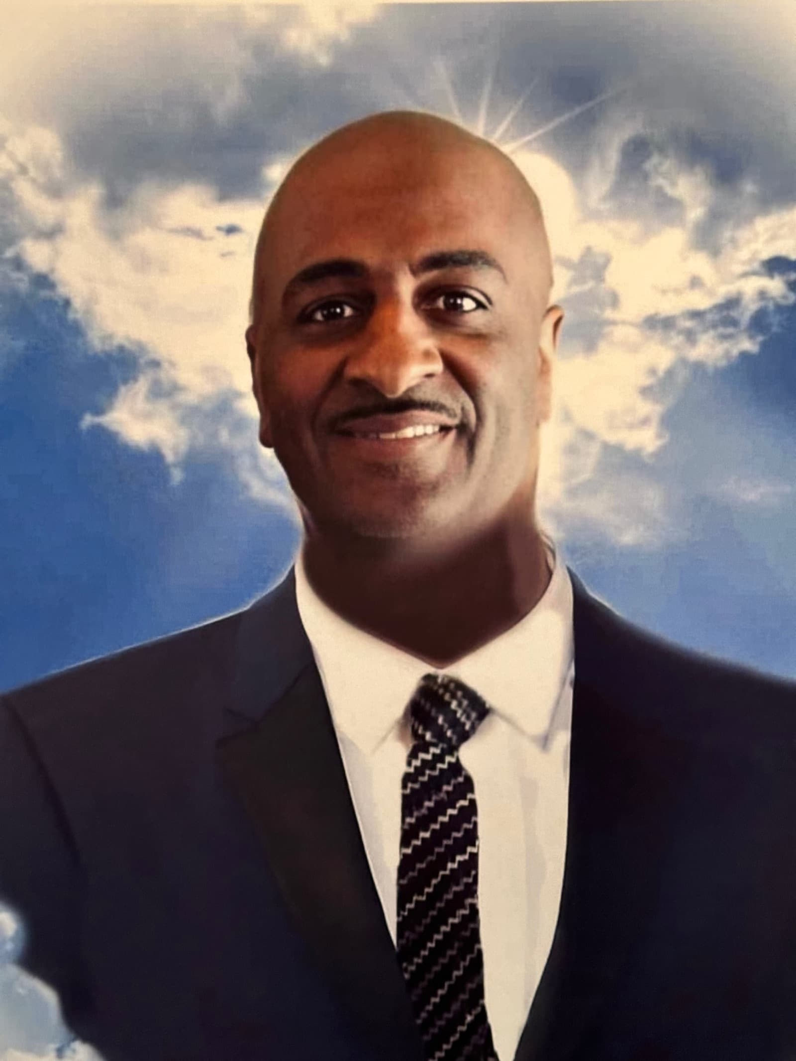 Portrait of Tré Hunter's late father